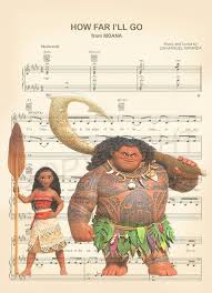 Moana And Maui Sheet Music Art Print By Amourprints On Etsy Disney Music Disney Sheet Music Disney Songs
