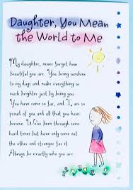 Words For My Daughter On Her Birthday Daughter You Mean The World To Me Greeting Card Girl For Her Gift Happy Birthday Quotes For Daughter Birthday Quotes For Daughter Love You Daughter Quotes