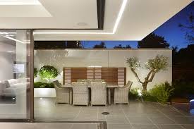 Led Yard Flood Lights With Contemporary Landscape And Architectural Details Contemporary Garden Design Landscape Lighting Modern Landscape Patio Furniture Wicker Wicker Patio Furniture Finefurnished Com