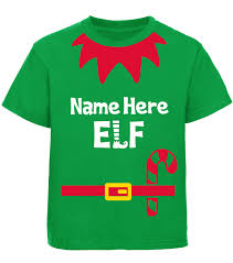Personalised Christmas Elf T Shirt Any Name Elves Santa Xmas Gift G Beyondsome