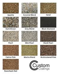 Epoxy Pebble Stone Color Chart In 2019 Pebble Stone