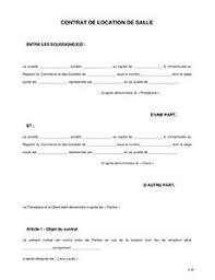 Exemple De Contrat De Location De Salle A Telecharger Location De Salle Contrat De Location Exemple De Contrat