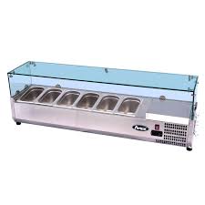 Il frigo monta impianto remoto disponibile usato silenziato e visionabile dimensioni: Vetrina Refrigerata Atosa Vetro Per Banco Pizza Vrx Esl3890