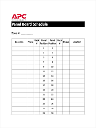 Horizontal breaker labels can be printed on any type of continuous labels. Free 6 Panel Schedule Examples Samples In Pdf Examples