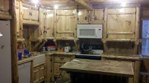 The kitchen cabinet styles wary. Hand Crafted Rustic Log Kitchen Cabinets And Bar By Drew S Up North Custommade Com