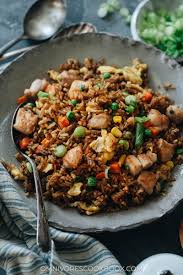 White rice will work great here too. Chicken Fried Rice é¸¡è‚‰ç‚'é¥­ Omnivore S Cookbook