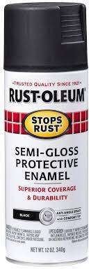 Yes, you can spray paint glass using krylon® products. Rust Oleum 7798830 Stops Rust Spray Paint 12 Ounce Semi Gloss Black Spray Paints Amazon Com