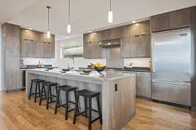 Kitchen Island Full Overlay Birch Stained Custom Gray Custom Kitchen Island Kitchen Kitchen Remodel