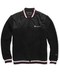 Black And White Baseball Jacket Champion Men S Baseball Jacket Black 2xl Jackets Baseball Jacket Men Baseball Jacket