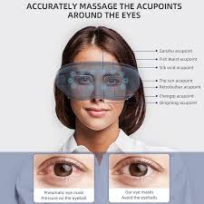 Beslife Air Pressure Vibration Eye Massager remote for Eye Relief Heat  Compress Eye Care Mask With