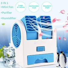 Some offer excellent cooling power, and some models work both as a cooler and heater. 3 In 1 Usb Portable Air Conditioner Humidifier Air Purifier Air Cooler Mini Portable Fans Home Air Quality Fans