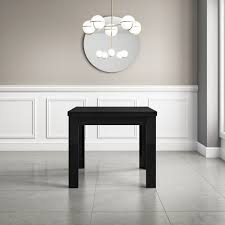 Black gloss dining table and 4 chairs. Black High Gloss Vivienne Flip Top Dining Table With 4 Dining Chairs In Blue Velvet Buyitdirect Ie