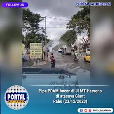 Ratusan iklan lowongan kerja balikpapan terbaru untuk lulusan sma, d3, s1, freshgraduate, freelance, part time, full time ditayangkan setiap harinya. Pipa Pdam Bocor Di Jl Mt Haryono Di Portal Balikpapan