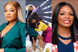 Highlights of monday episode of 'bbnaija reunion 2021' on tolanibaj/prince & vee 21 june 2021 wia dis foto come from, big brother naija Bbnaija Reunion Lucy Kaisha In Brutal Fist Fight The Nation