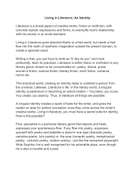 Dramatic poetry is poetry written specifically for the theater. Pdf Living In Literature An Identity