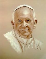 El sumo pontífice francisco es el primer papa latinoamericano de la historia y pertenece a la compañía de jesús, lo que nombre secular: Papa Francisco Drawing By Juan Carlos Mena Jcsustain Artmajeur