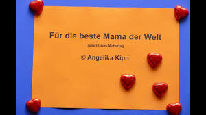 Es hat viele mumien vor freude weinen lassen, ob am muttertag, weihnachten oder einem geburtstag. Gedicht Fur Muttertag Muttertag Muttertaggedicht Youtube