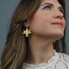 Daffodil Flower Earrings