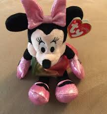 Ty Beanie Baby 8" Disney Sparkle Minnie Mouse Ballerina Plush Cute! NWMTS! 