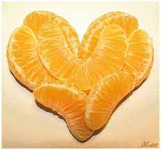 Corazon De Naranja Corazones Comida Artesanal Frutas