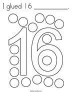 Click on any color square to get its html color code. Color The Number 16 Coloring Page Twisty Noodle