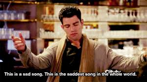 298 likes · 2 talking about this. New Girl Quote About Saddest Song Sad Song Music Gifs Cq