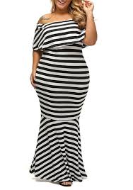 Black And White Striped Maxi Dress Plus Size Pin On Ahoy It S Boy Baby Shower