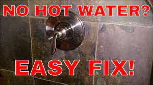To fix faucet no hot water. Fixing A Single Handle Shower Fixture With No Hot Water Youtube