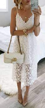 10 Cozy Winter Outfits To Copy Asap Lace White Dress Fashion Chic Summer Outfits
