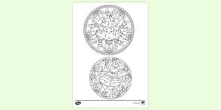 Free printable christmas mandala coloring pages. Free Printable Christmas Mandala Colouring Page