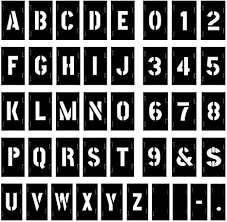 Important print instructions for 3 inch letter stencils. Amazon Com Attisstore Painting Stencil Set 1 Inch Plastic Letters And Numbers Interlocking Stencil Kit 138 Pieces Black Stencils Letter Stencils Lettering