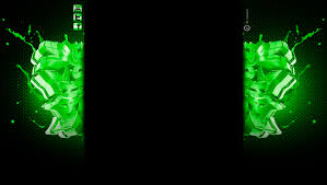 Cool green backdrop with waves and halftones. 50 Gaming Wallpaper Creator On Wallpapersafari