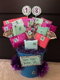 18th Birthday Gift Ideas For Daughter From Mom 18th Birthday Gift Basket On The Back Of Each Numbered Gift There Is A Connection To What She Can D Bff Birthday Gift Diy Birthday Gifts Birthday Gift Baskets
