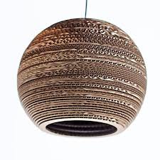 Large Sphere Lampshade Made From Recycled Cardboard Hanging Etsy Lamp Shade Frame Antique Lamp Shades Diy Lamp Shade
