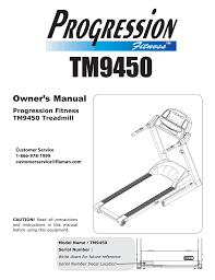 fitness tm9450 owner s manual