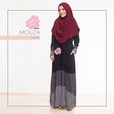 Gamis ruffle modern dengan full motif untuk tampil lebih ceria. Pin Di Gamis Chic
