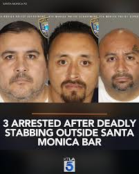 Three suspects were arrested in connection with a stabbing that left a man  dead and another hospitalized outside a popular Santa Monica bar. Details:  https://trib.al/kVtam23