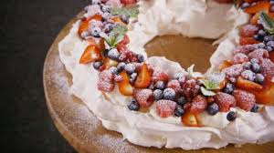 · mary berry's been making her christmas cake recipe for as long as paul hollywood's been alive. Christmas Pavlova Recipe Pbs Food Pavlova Recipe British Baking Show Recipes Christmas Pavlova Recipe