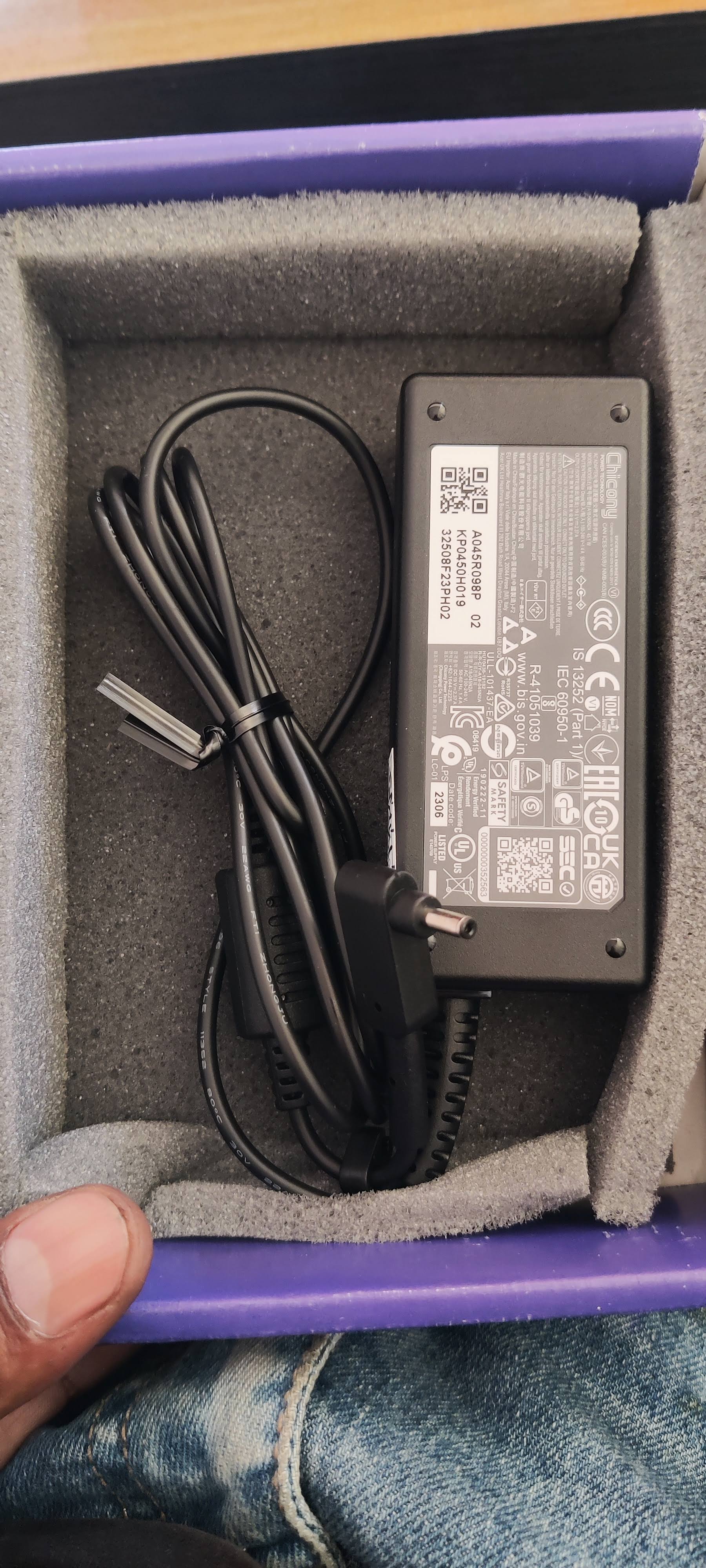 Acer 45W Original Adapter product image