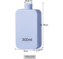 300ml custom lotion bottles hdpe rectangular shampoo bottle ...