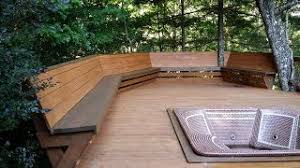 (please avert your eyes from the mess underneath. Deck Bench Seating