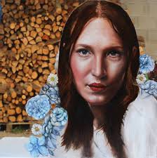 Profili Blu Painting by Valeria D'Agostino