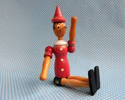 Vintage Wooden Pinocchio Doll 10 5 Etsy Dolls Vintage Wooden