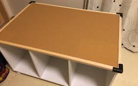 簡単 費用5000円 カラーボックスプレイテーブル作成方法 これはイイ 手順書サイト プレイテーブル おもちゃ 収納 カラーボックス リビング おもちゃ 収納