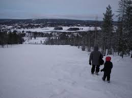Ounasvaara is a family ski resort close by the city of rovaniemi at the arctic circle. Walking Down Main Ski Run Picture Of Lapland Hotels Sky Ounasvaara Rovaniemi Tripadvisor