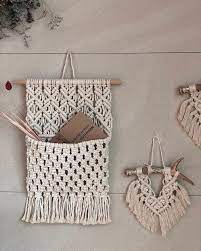 Need ideas how to integrate a macrame accessory in your decor? Toilet Paper Holder Rope Toilet Roll Holder Cotton Rope Nautical Decor For Bathroom Diamond Knot Macrame Design Macrame Wall Hanging Macrame Wall