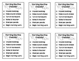 Classroom Routines Checklists Worksheets Teaching