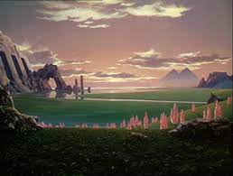 El fotograma improbable: el paisaje final de 'Cuando los mundos chocan'  (Rudolph Maté, 1951) | Misterioso objeto al mediodía