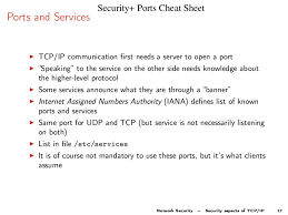 Learn common port numbers and services, and which transport protocol they use. Security Ports Cheat Sheet Docsity