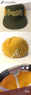 Atlanta braves vintage wash fitted baseball hat atlanta. Atlanta Braves Hat Cap Cooperstown Collection Atlanta Braves Hat Braves Hat Fitted Hats